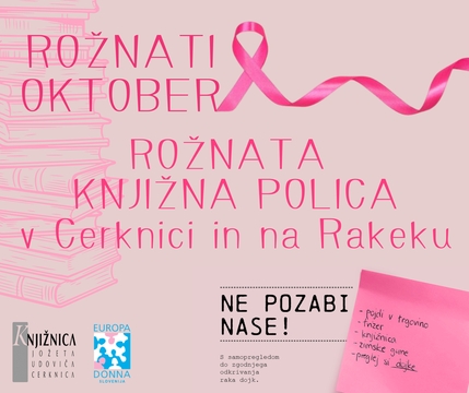 Rožnata knjižna polica