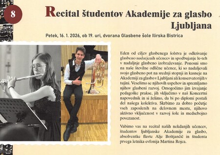 Recital študentov glasbene akademije
