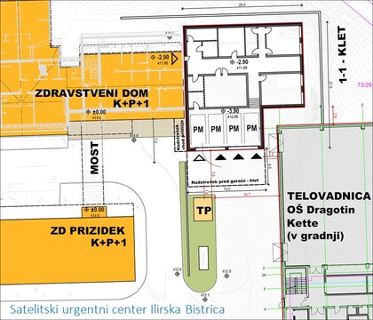 Prostorska umeščenost satelitskega urgentnega centra 