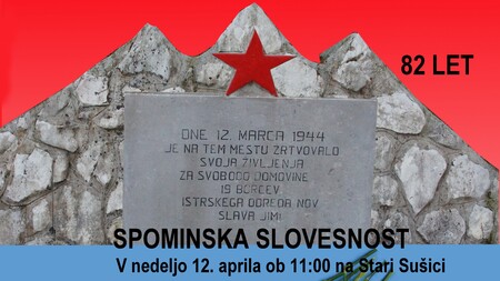 vabilo na spominsko slovesnost na Stari Sušici