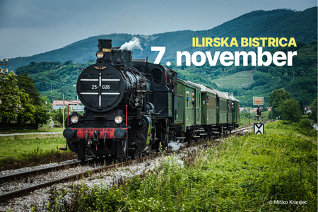 Muzejski vlak prihaja v Ilirsko Bistrico