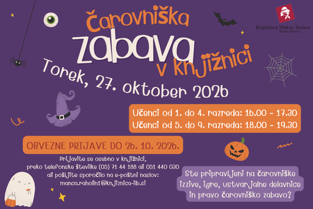 Čarovniška zabava v knjižnici