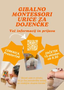 Gibalni montessori program za mamice in dojenčke